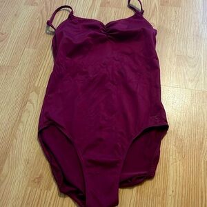 Magenta camisole leotard